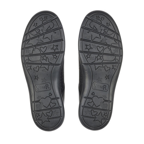 Start-Rite Wish, black leather girls rip-tape school shoes 2800_7